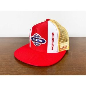 Vintage Super Bowl XIX hat 80s Forty niners mesh